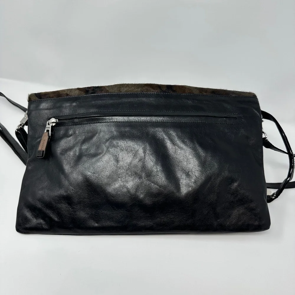 RUDSAK Crossbody/Clutch Leather w/Camo Ponyskin Bag